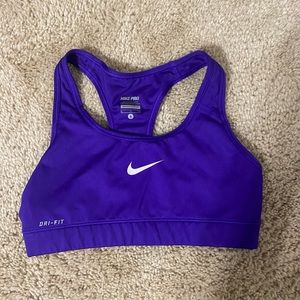 Purple Nike Pro Sports Bra
